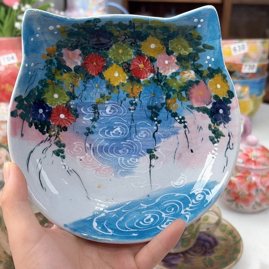 景德镇手绘高温釉下彩陶瓷茶具