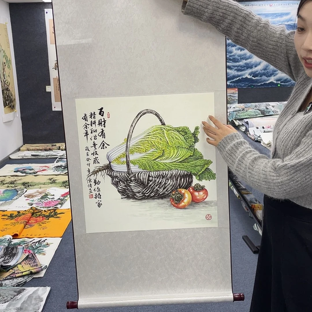 国国画作品小姐姐放漏…