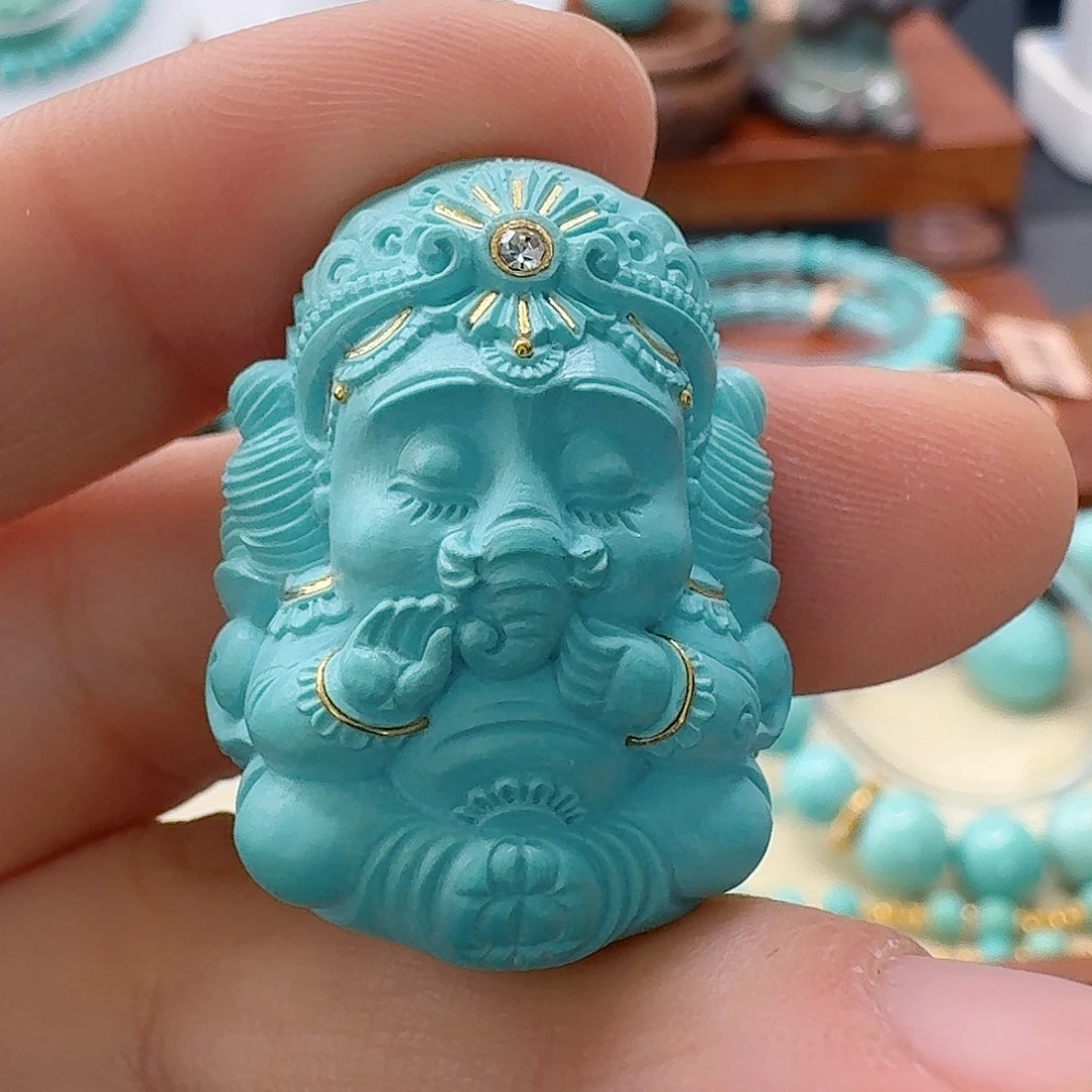 绿松石未镶嵌珠宝半成品