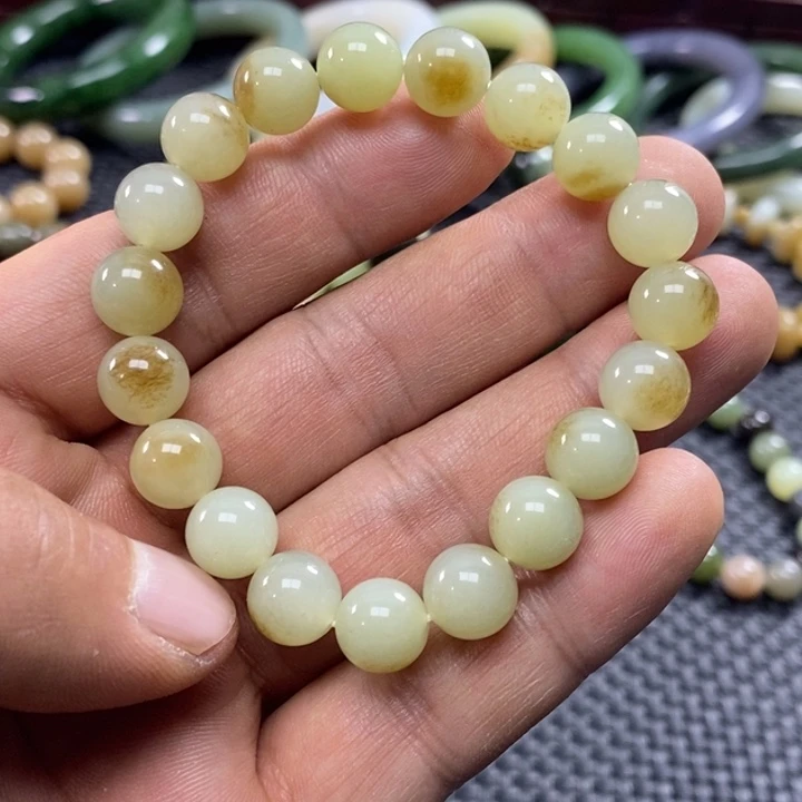 和田玉未镶嵌手链