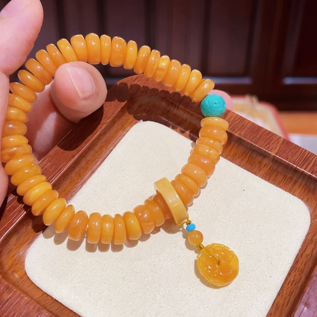 蜜蜡手链未镶嵌手串