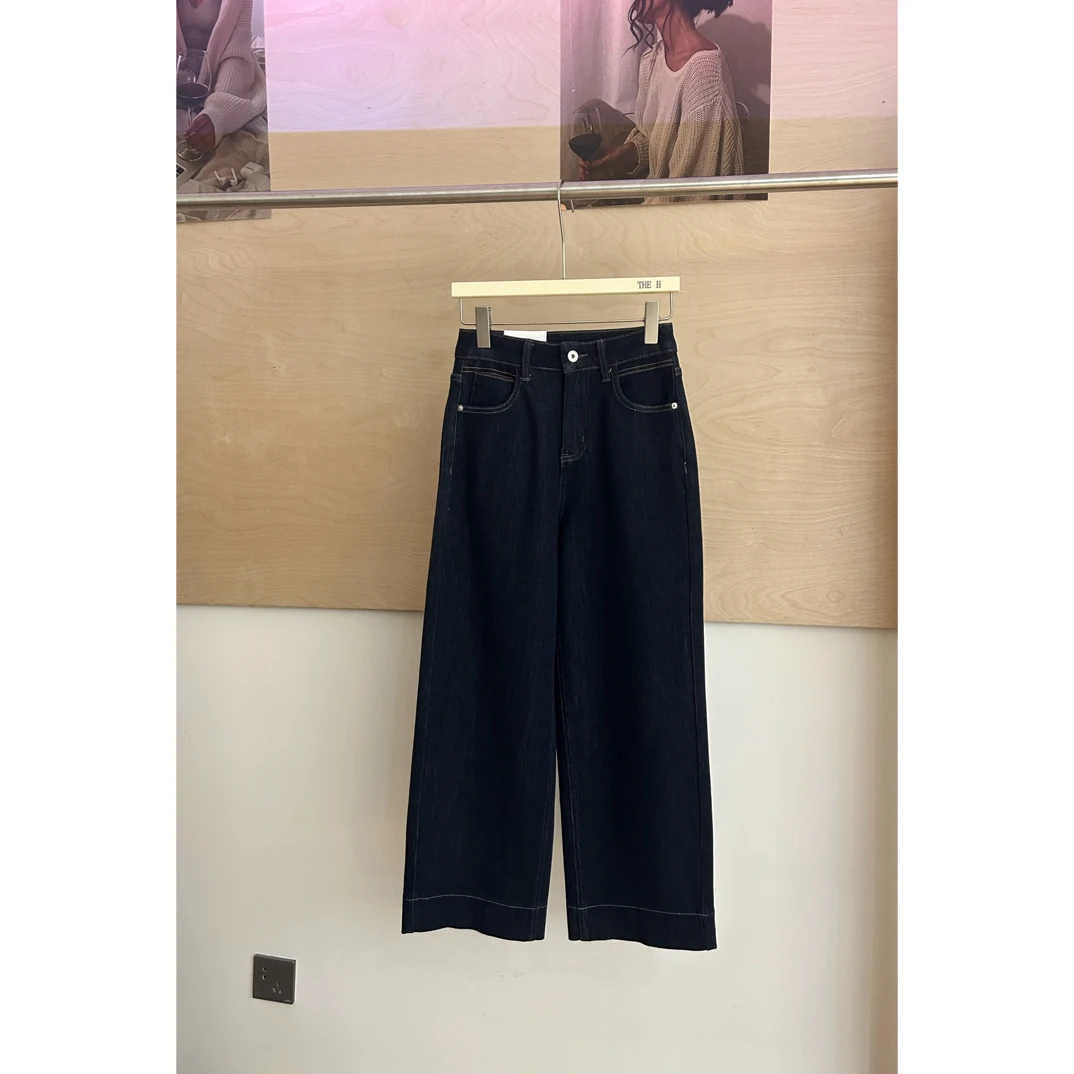 8619-25女装韩版时尚百搭牛仔裤