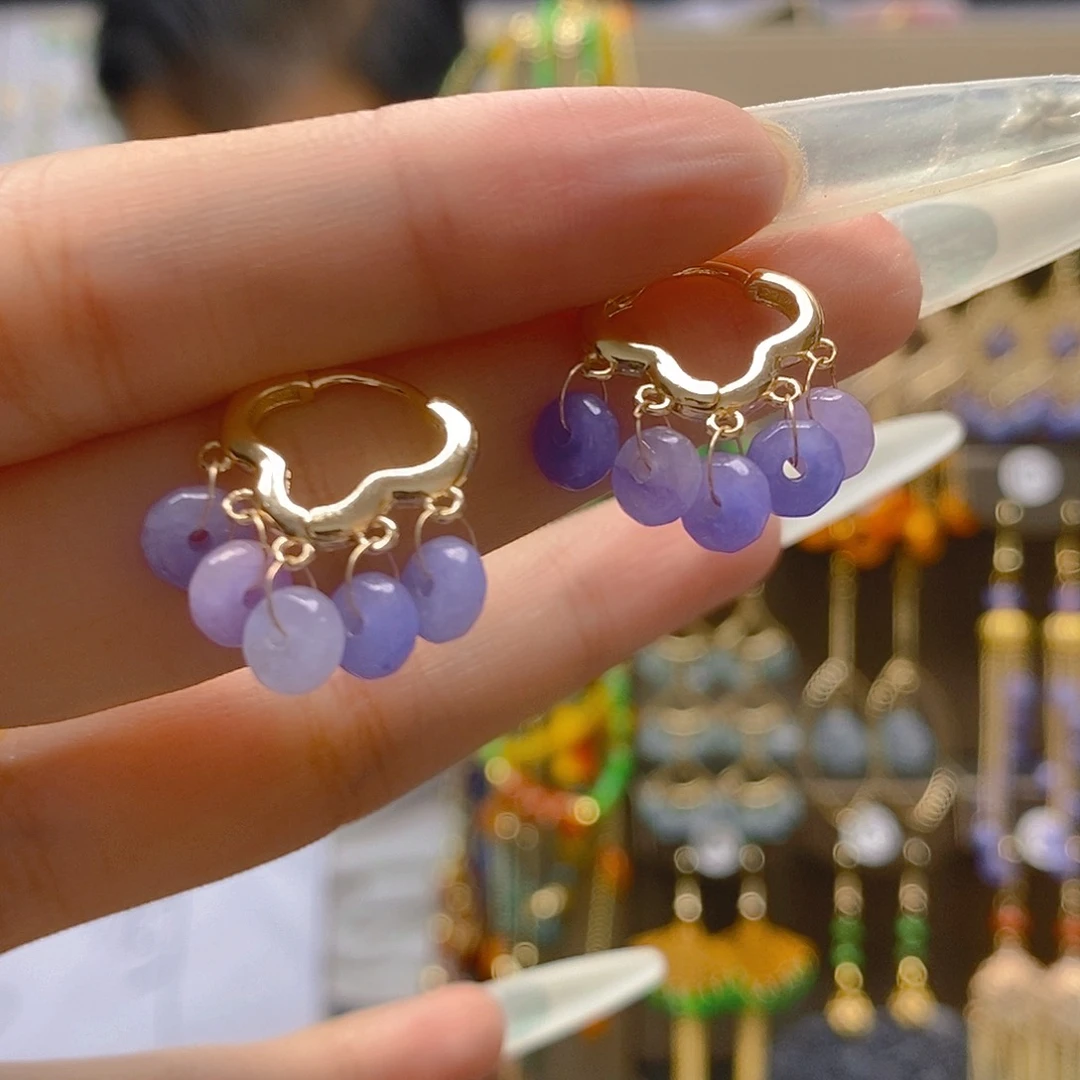 翡翠合金耳饰翡翠