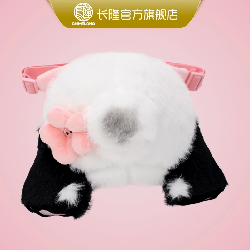 长隆纪念熊猫妹猪毛绒尾巴可爱