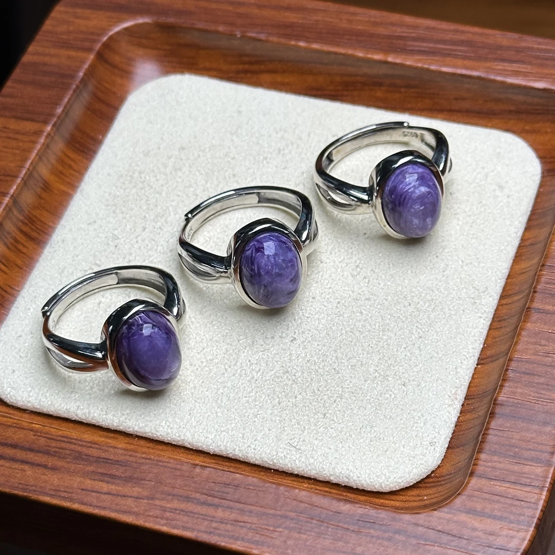 【艺品堂】情缘紫罗兰蛋面戒指 2024新款 多样性发一件