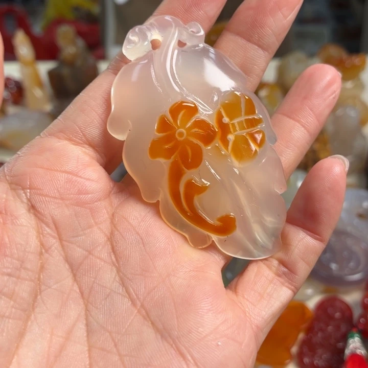 玛瑙/玉髓未镶嵌吊坠(不含链)