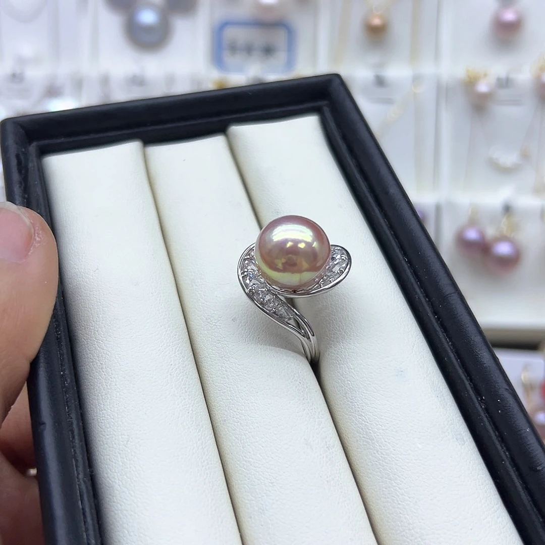 淡水珍珠颈饰银S925镶嵌周*