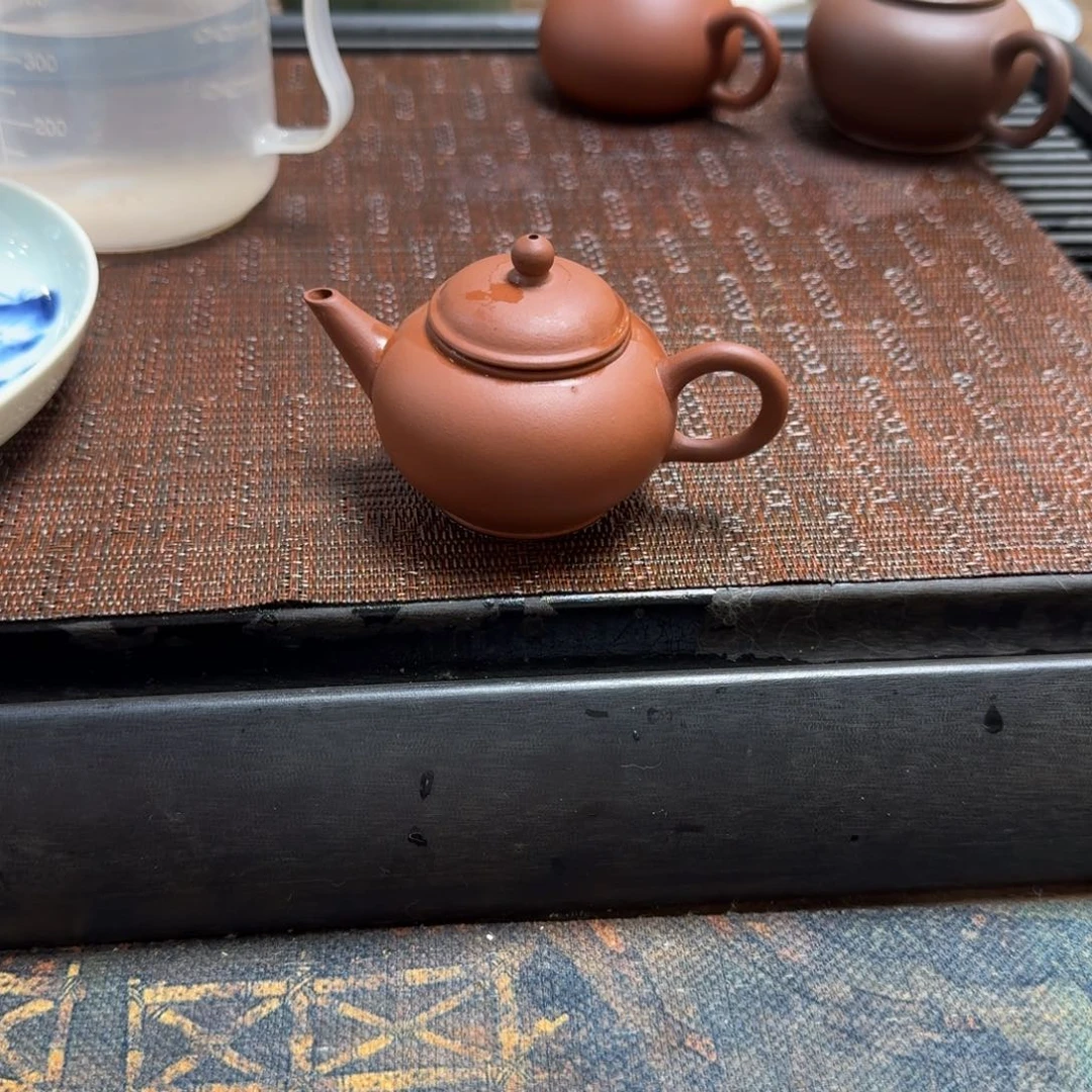 紫砂茶杯夏**实70红泥十四孔4杯