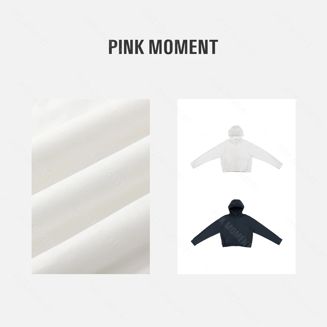 PM王囡囡 “云朵白甜心” 白色短款运动风防晒外套 ND1A0120