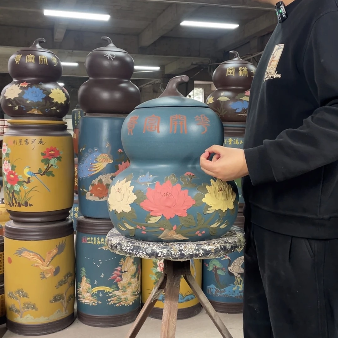 宜兴原矿紫砂茶叶罐