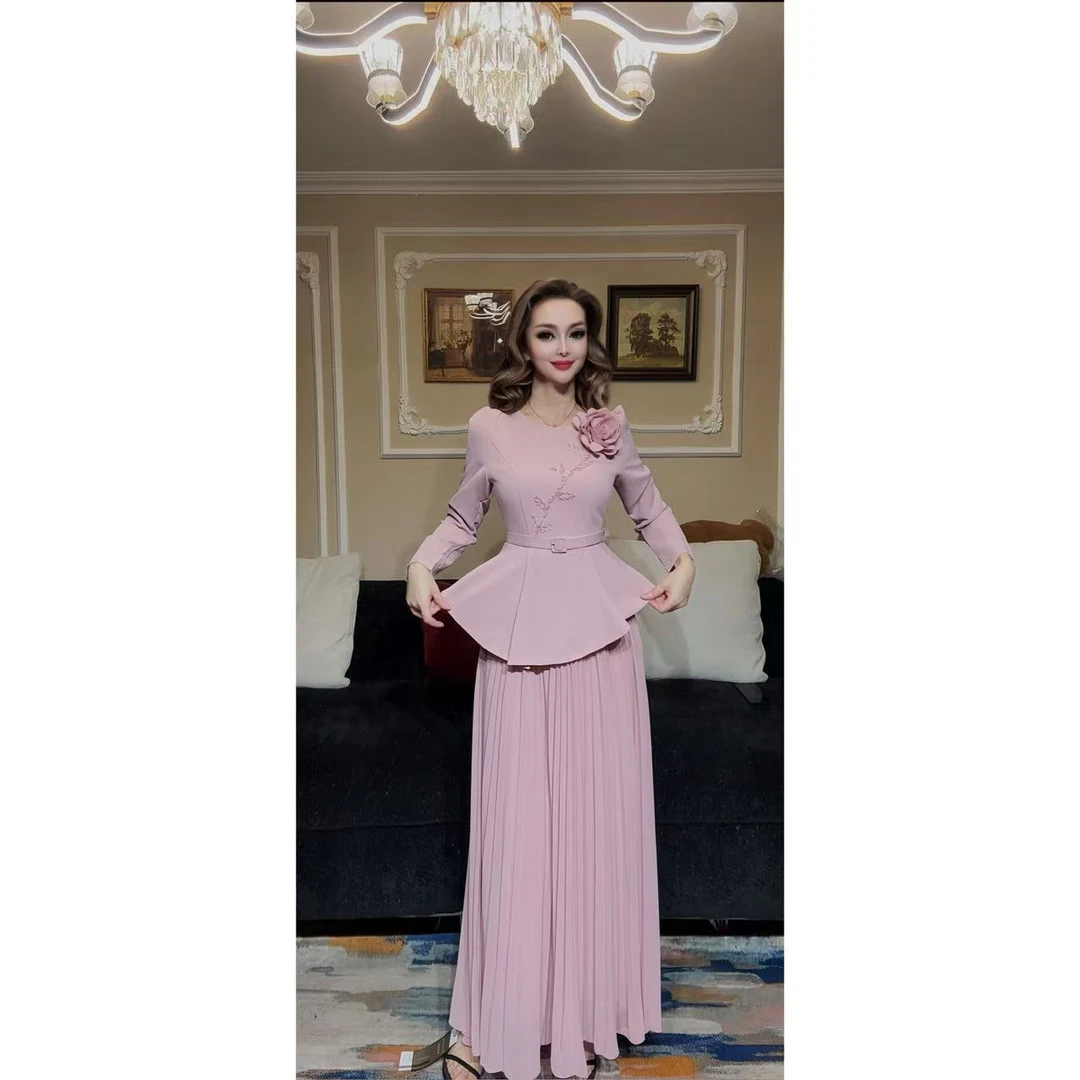 8911【包邮】气质新款高级时尚名媛女装连衣裙