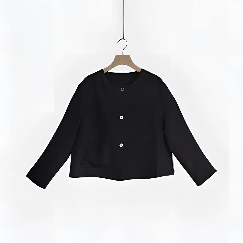 【MinorityFocus】轻奢高定设计款的中绉短外套