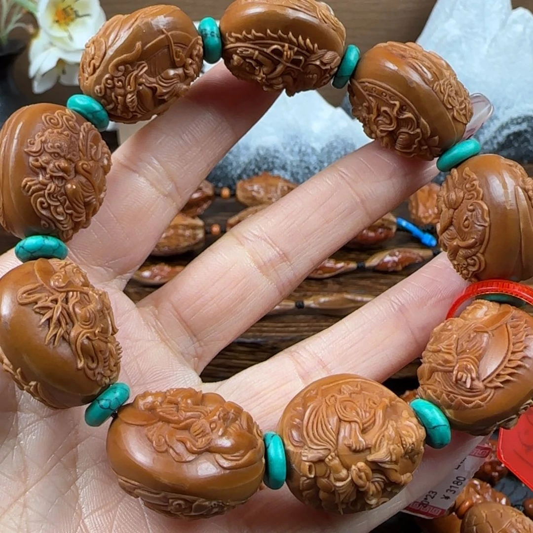 橄榄核手串/手链乾**掷尺寸21无相万佛手串