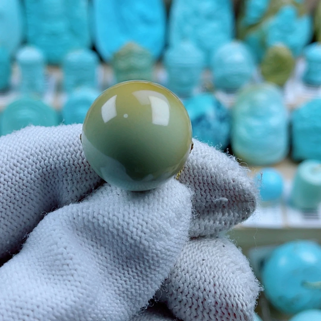 绿松石未镶嵌珠宝奇石19mm