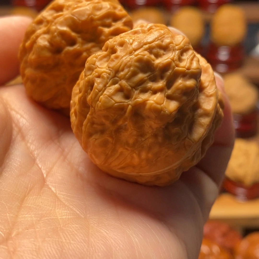 把件文玩核桃黄金蟾44尺