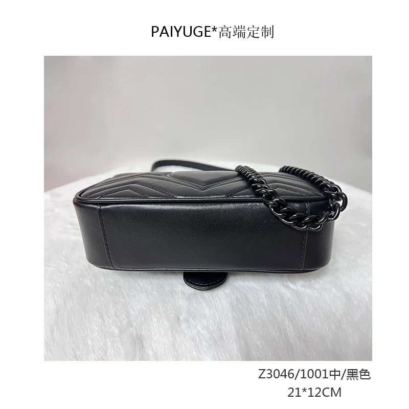 Z3046/1001中/黑武士paiyuge高端订制百搭女士手提单肩斜挎包1787