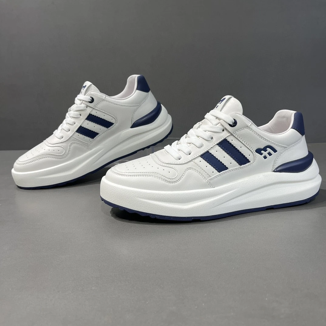 透气真皮小白鞋男款潮鞋新款百搭板鞋爆款潮流运动鞋时尚青少年