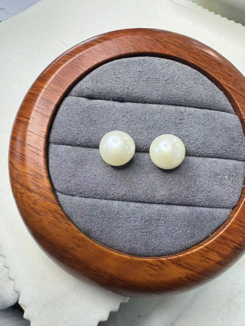 【小姨甄选】馒头耳钉11-12mm