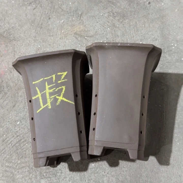 紫砂紫砂花盆破损补发高度22口径16俩只 微瑕