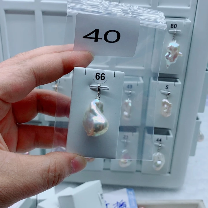 淡水珍珠吊坠(不含链)合金