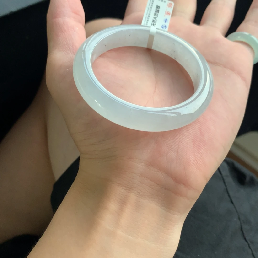 翡翠未镶嵌手镯25号53
