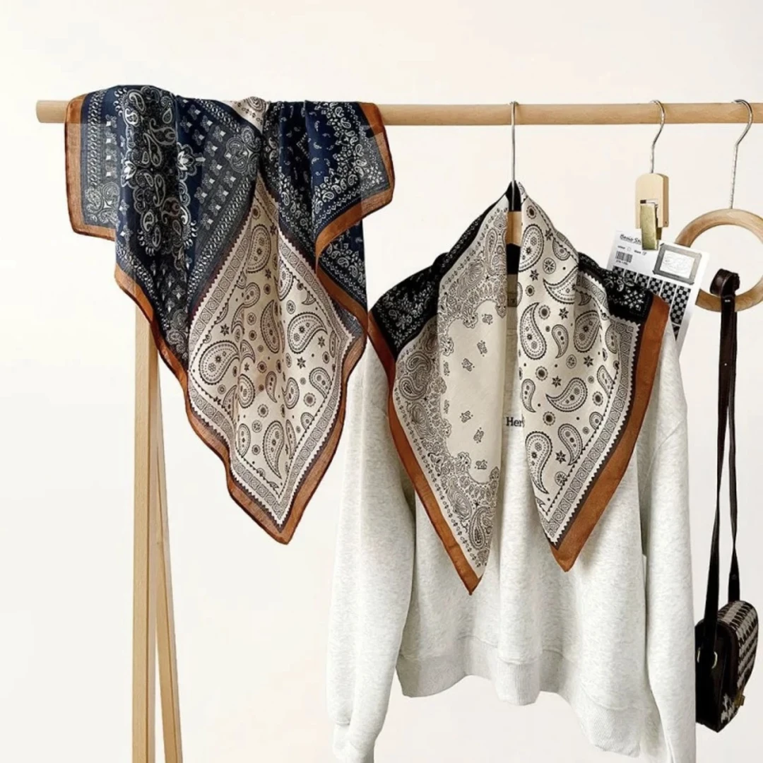 【方巾合集70cm 90cm】 双面单面款丝巾护颈围巾