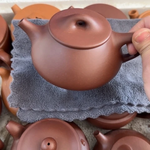 紫砂茶壶暗**袖底槽清泥200c c