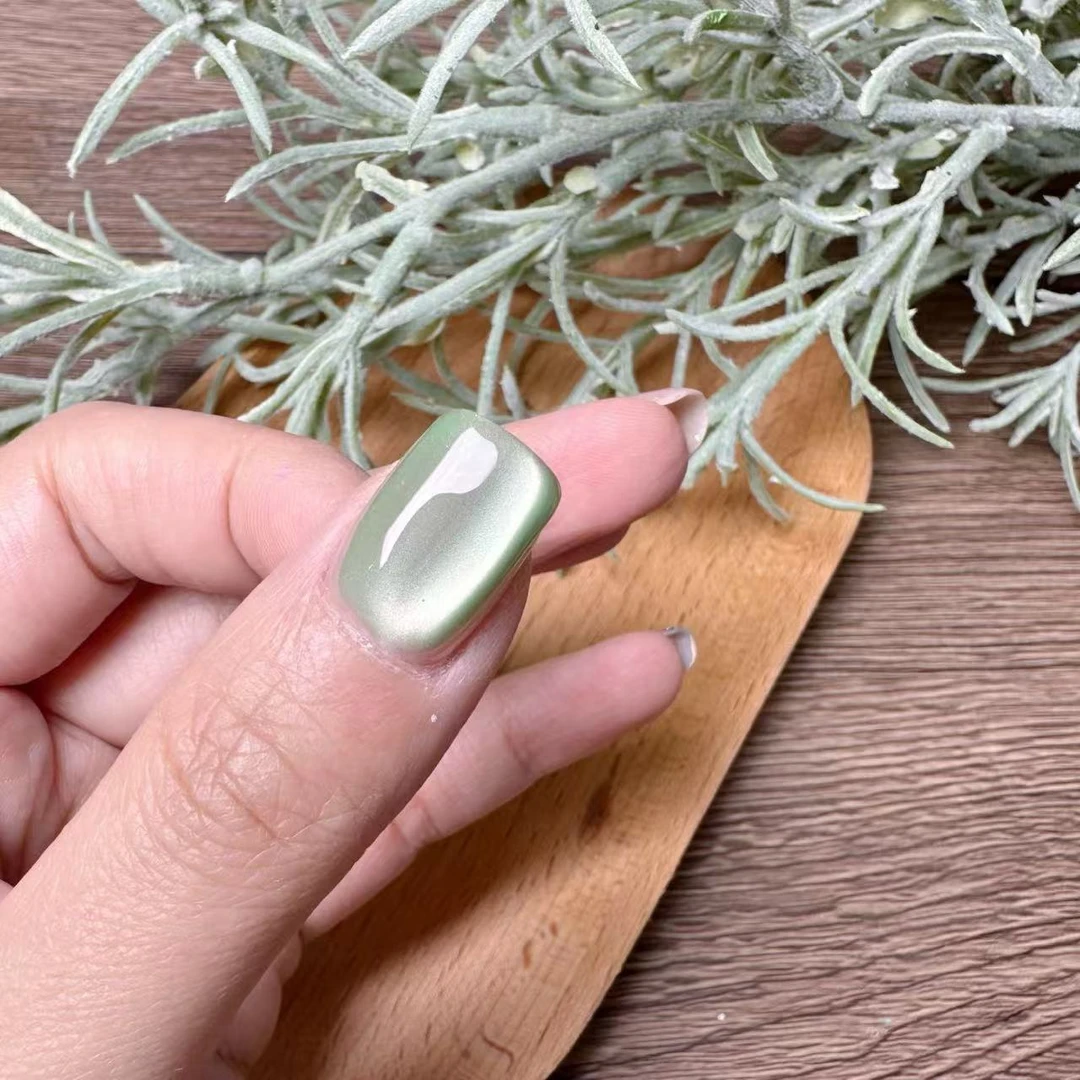 【1瓶】昆仑玉猫眼·芙拉拉可卸甲油胶15ml（不送磁铁）玉石玻璃珠猫眼