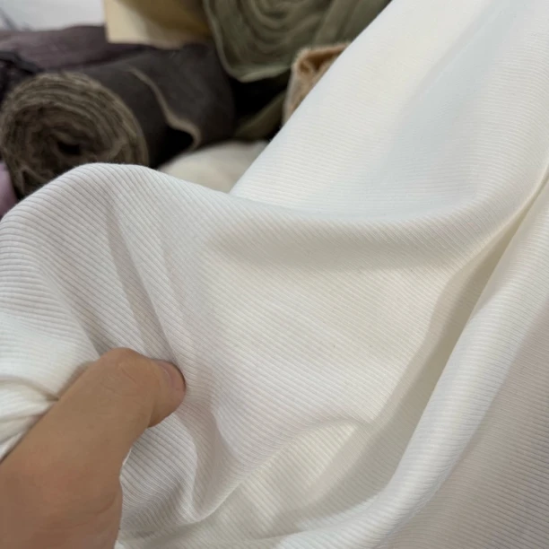 49 纯棉柔软针织坑条T恤面料3米价