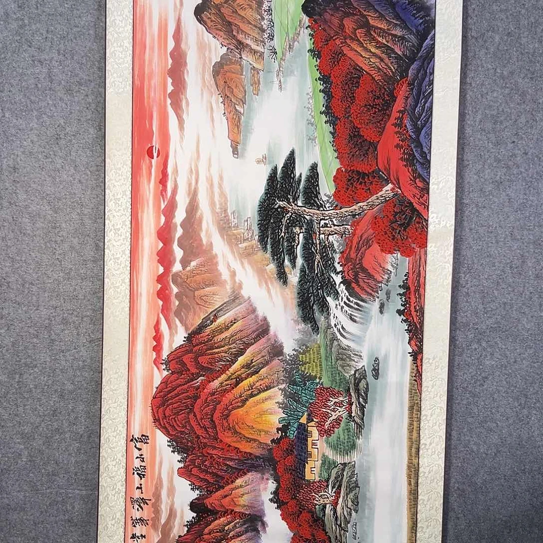 国画387 花鸟在此鸣叫时还要一