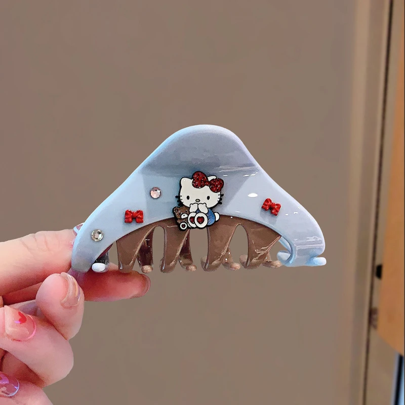 2025新款少女可爱凯蒂猫中号抓夹精致时尚气质盘发夹抓夹头饰G472