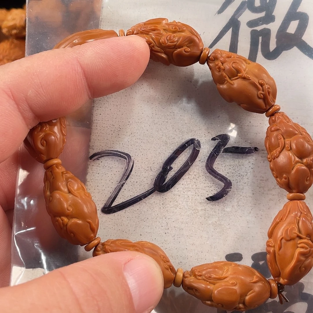 橄榄核手串/手链橄榄核雕工艺手串 瑕疵介意勿拍