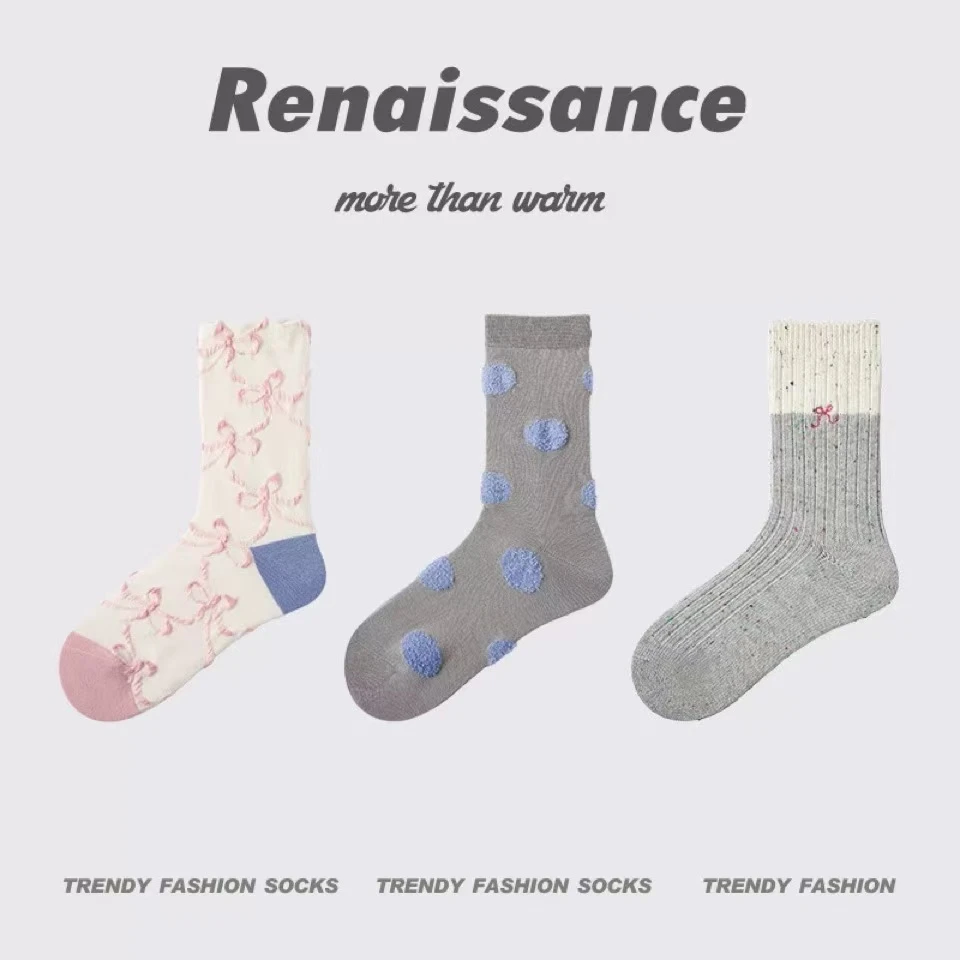 chalan 新款时尚百搭舒适休闲冬季保暖袜子