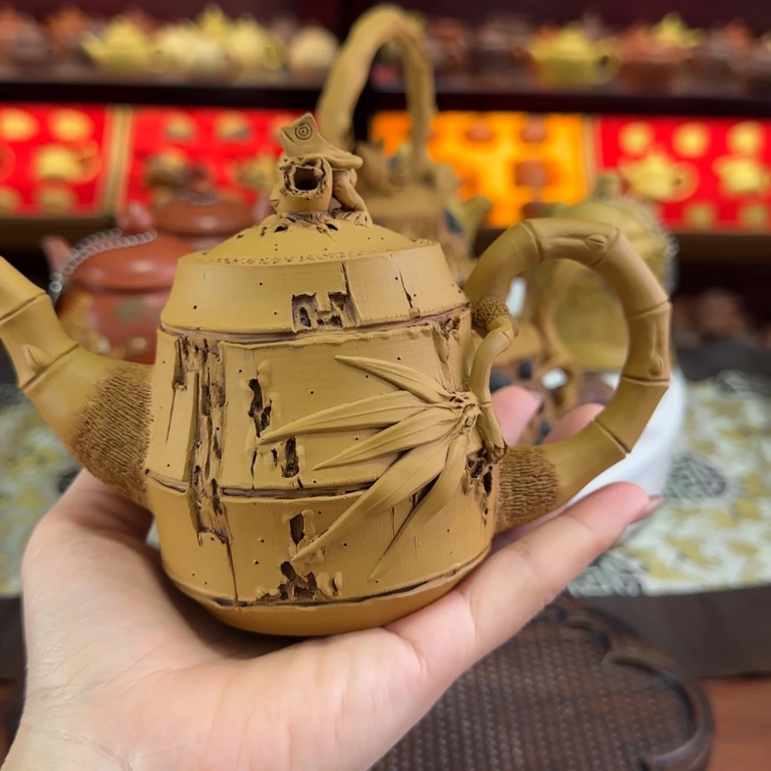 茶壶段泥竹节青蛙