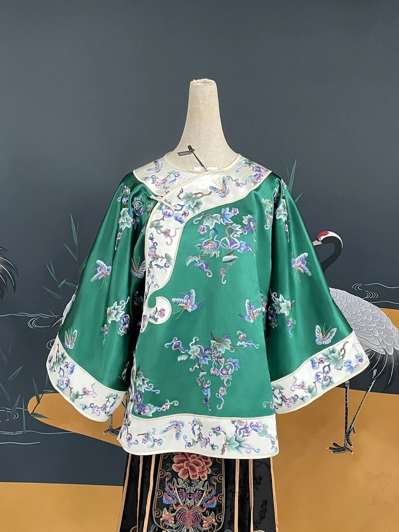 【十三郎】2025新款复古高端醋酸重工刺绣上衣231208/231208-1新