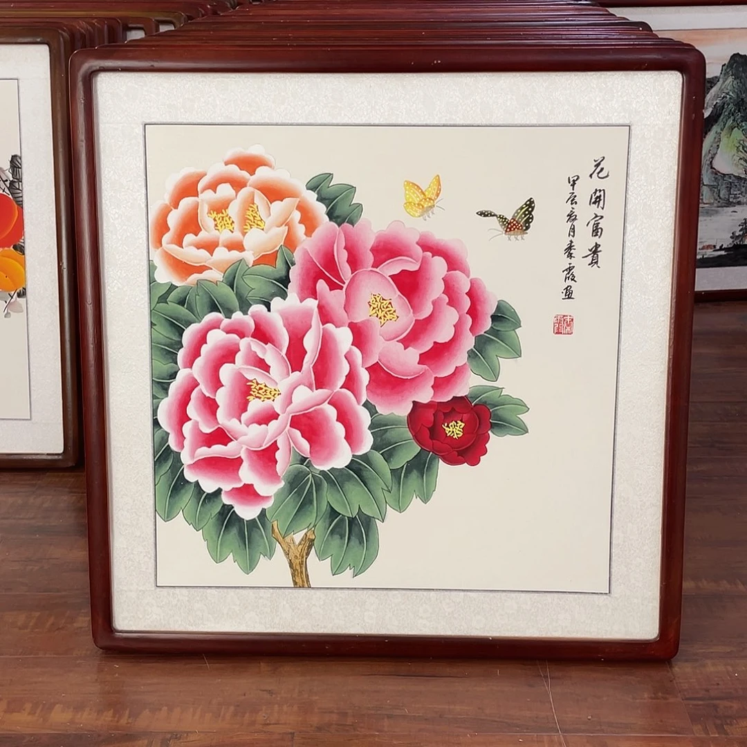 国画带框尺寸63*63厘米