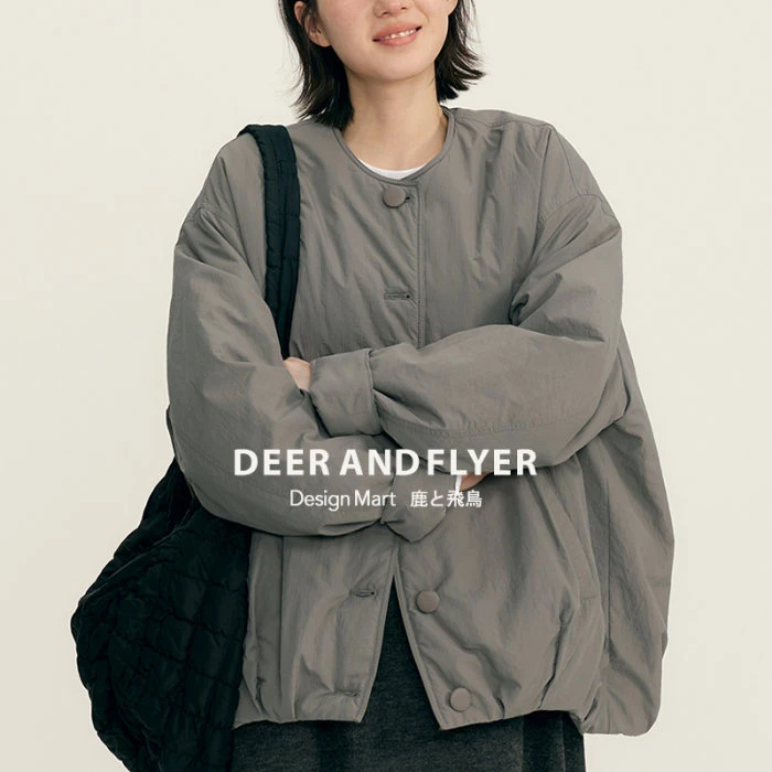 鹿与飞鸟可拆两件式|帽子围巾披风摇粒绒南瓜棉服6494寸