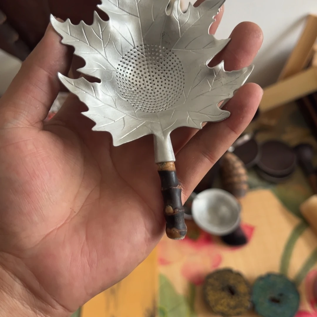 纯锡枫叶茶漏的吧