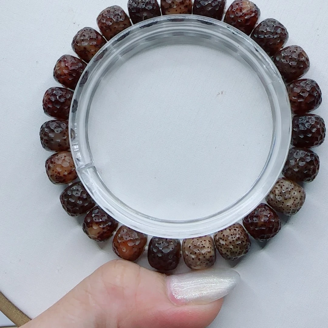 手串星月菩提火烧云果冻龙鳞10×9同枝果a12