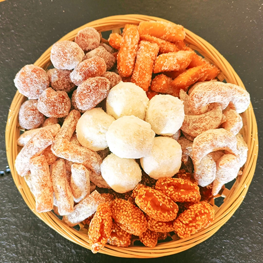 河南老手艺老式果子传统糕点家乡味道羊角蜜干酥桔饼混合装冷藏
