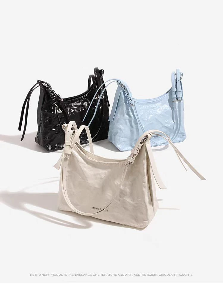 褶皱包腋下包2025款下降低高级时尚百搭包