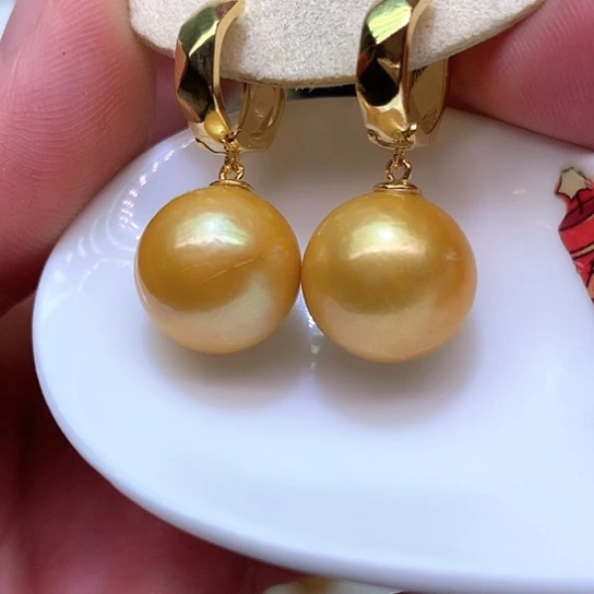 淡水珍珠耳饰银S925镶嵌