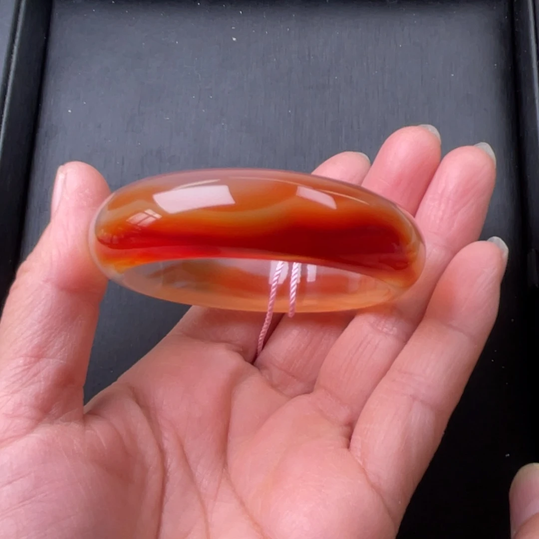 玛瑙/玉髓手镯未镶嵌50圈口