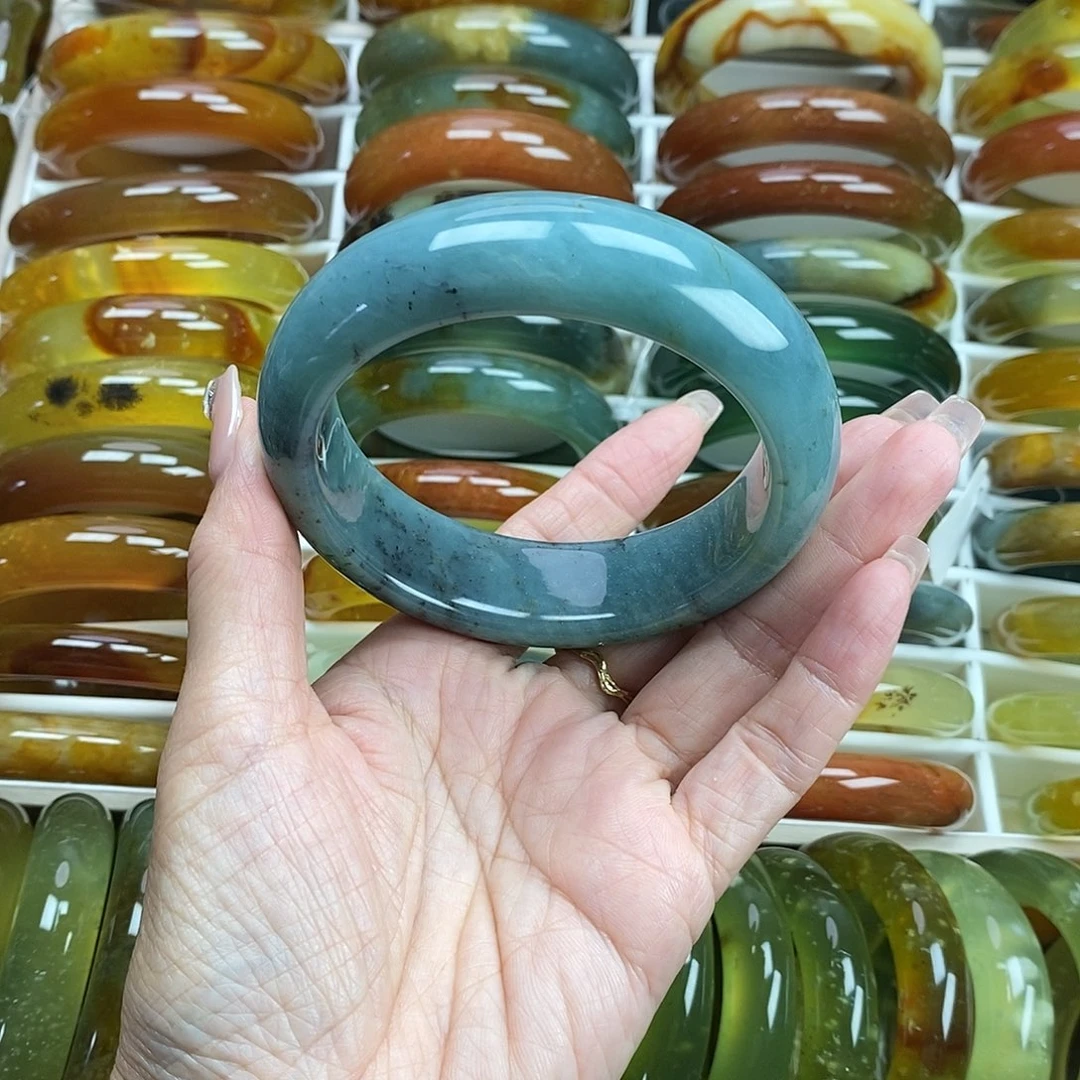 未镶嵌蛇纹石玉手镯65
