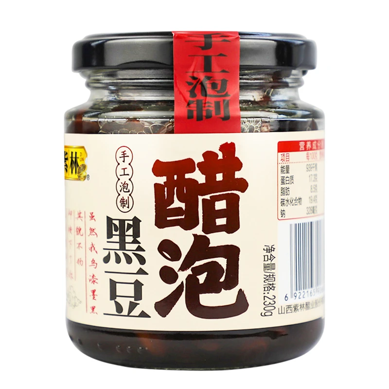 紫林醋泡黑豆230g×1瓶