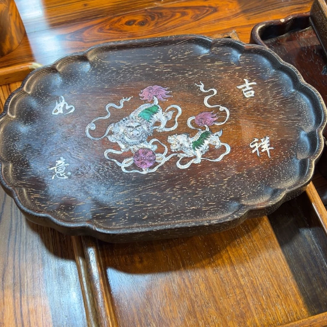 海***威木狮子茶盘木木木木木
