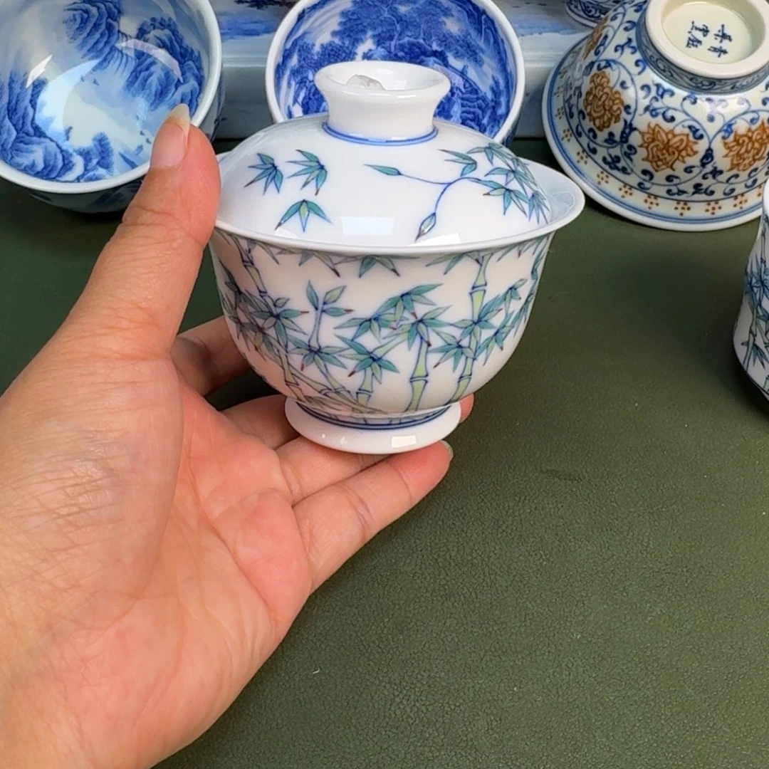 景德镇纯手绘茶具圆圆234