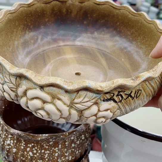 多肉绿植陶瓷花盆9.9包邮