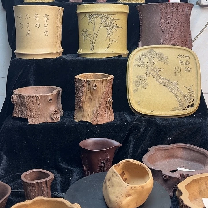 泥塑手工制作花盆