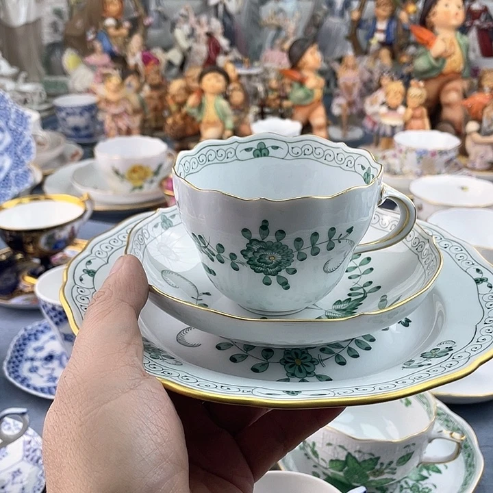 海外中古欧瓷偶小房子